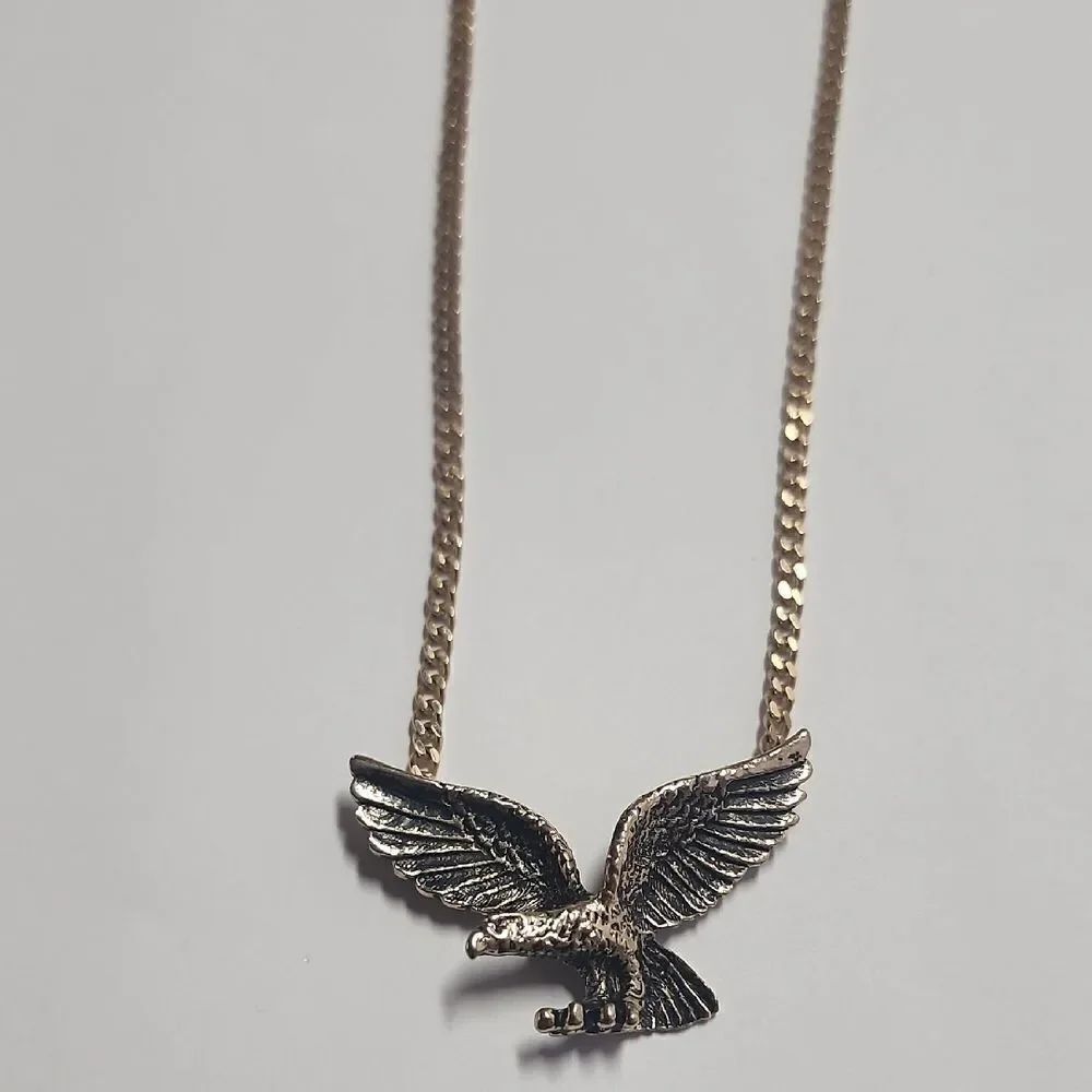 Gold Eagle Pendant Necklace